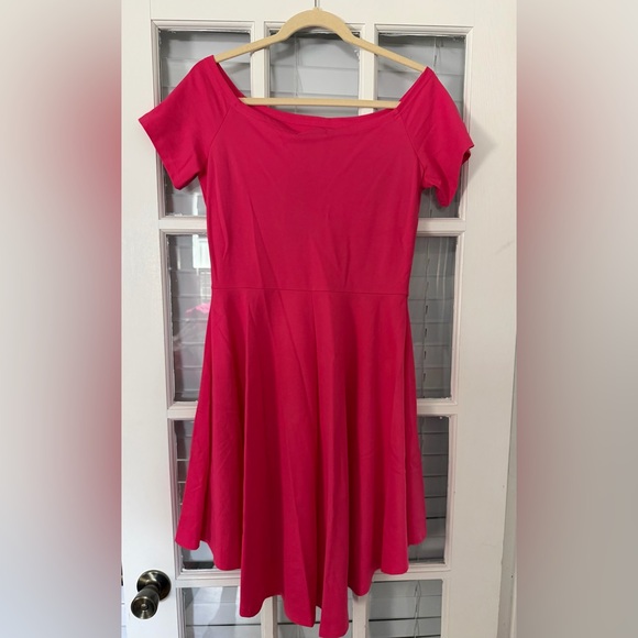 NWT Sarin Mathews Women’s L Pink Casual Dress High Low Cap Sleeve - Picture 2 of 7